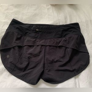 Lululemon Speed Up Low-Rise Black Shorts